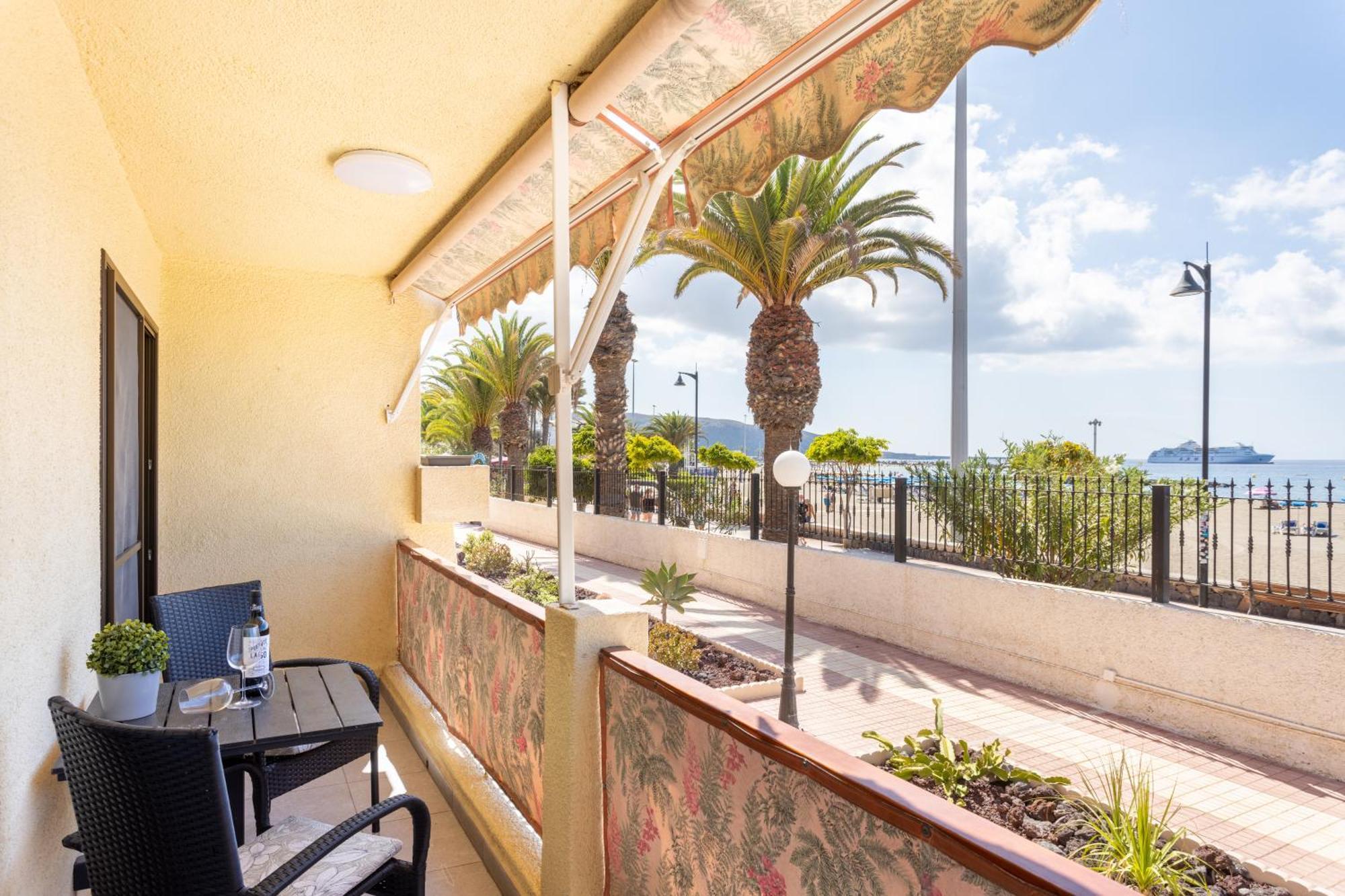 Frontline Playa Las Vistas With Pool, Parking, Sea Los Cristianos  Bagian luar foto
